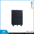 China Mingxiu 3 Drawer Metal File Cabinet / 3 Drawer Mobile Pedestal Cabinet